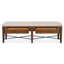 Magnussen Bay Creek D4398-68 Bench with Upholstered Seat IMAGE 4
