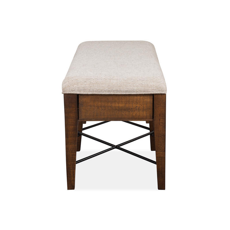 Magnussen Bay Creek D4398-68 Bench with Upholstered Seat IMAGE 5