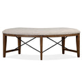  Magnussen Bay Creek D4398-67 Curved Bench with Upholstered Seat IMAGE 4