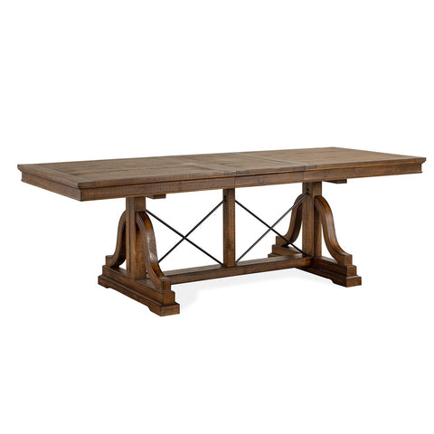 Magnussen Bay Creek D4398-25 Trestle Dining Table IMAGE 2