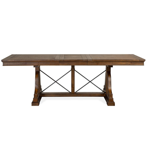  Magnussen Bay Creek D4398-25 Trestle Dining Table IMAGE 5