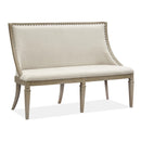 Magnussen Lancaster D4352-78 Bench with Upholstered Seat & Back IMAGE 1