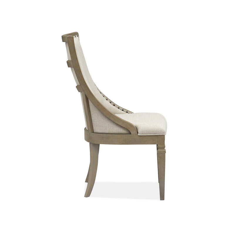 Magnussen Lancaster D4352-73 Dining Arm Chair with Upholstered Seat & Back IMAGE 3