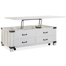 Magnussen Harper Springs T5321-50 Lift Top Storage Cocktail Table with Casters IMAGE 2