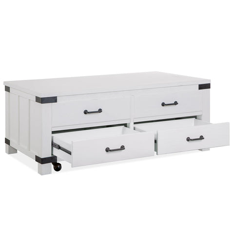  Magnussen Harper Springs T5321-50 Lift Top Storage Cocktail Table with Casters IMAGE 3