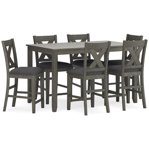  Signature Design by Ashley Caitbrook D388-423 Rectangular Dining Room Counter Table Set IMAGE 1