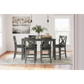  Signature Design by Ashley Caitbrook D388-423 Rectangular Dining Room Counter Table Set IMAGE 3