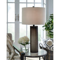  Signature Design by Ashley Dingerly L430824 Glass Table Lamp IMAGE 2