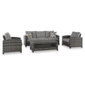  Signature Design by Ashley Oasis Court P335-081 Sofa/Chairs/Table Set IMAGE 1