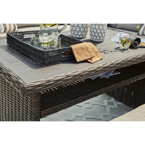  Signature Design by Ashley Brook Ranch P465-625 Rectangular Multi-Use Table IMAGE 5