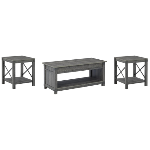  Signature Design by Ashley Freedan T175T1 Coffee Table and 2 End Tables IMAGE 1