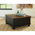 Signature Design by Ashley Valebeck T468T1 Coffee Table and 2 Chairside End Tables IMAGE 2