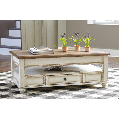  Signature Design by Ashley Realyn T523T1 Coffee Table and 2 Chairside End Tables IMAGE 2