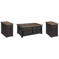  Signature Design by Ashley Tyler Creek T736T1 Coffee Table and 2 Chairside End Tables IMAGE 1