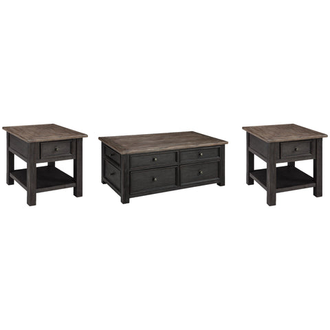  Signature Design by Ashley Tyler Creek T736T2 Coffee Table and 2 End Tables IMAGE 1