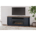  Signature Design by Ashley Landocken W402W1 83" TV Stand with Electric Fireplace IMAGE 3