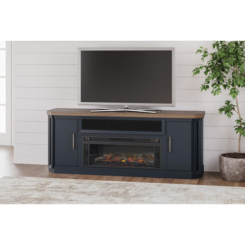  Signature Design by Ashley Landocken W402W1 83" TV Stand with Electric Fireplace IMAGE 3