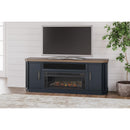  Signature Design by Ashley Landocken W402W1 83" TV Stand with Electric Fireplace IMAGE 3