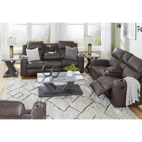  Signature Design by Ashley Lavenhorne 6330694C Double Reclining Loveseat with Console IMAGE 9