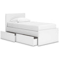  Signature Design by Ashley Onita EB9630B10 Twin Panel Platform Bed with 1 Side Storage IMAGE 2