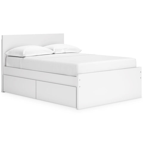  Signature Design by Ashley Onita EB9630B15 Full Panel Platform Bed with 2 Side Storage IMAGE 1
