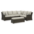 Signature Design by Ashley Brook Ranch P465-822 Sofa Sectional/Bench with Cushion IMAGE 1