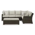  Signature Design by Ashley Brook Ranch P465-822 Sofa Sectional/Bench with Cushion IMAGE 2