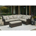  Signature Design by Ashley Brook Ranch P465-822 Sofa Sectional/Bench with Cushion IMAGE 4