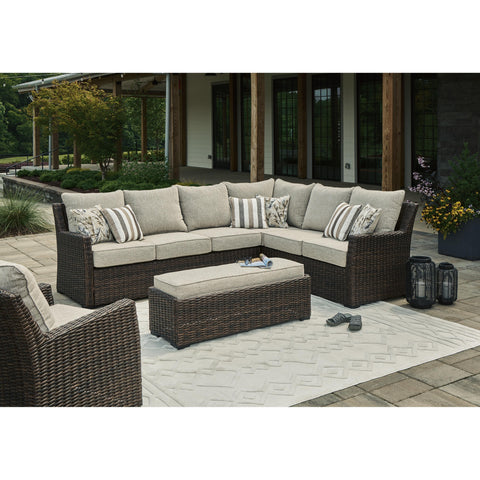  Signature Design by Ashley Brook Ranch P465-822 Sofa Sectional/Bench with Cushion IMAGE 7