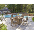  Signature Design by Ashley Walton Bridge P749-665 Square Bar Table with Fire Pit IMAGE 9