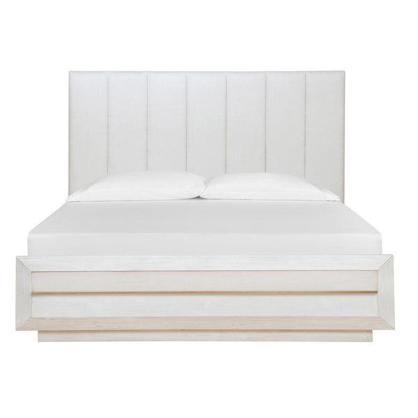 Magnussen Avondale B5689-60B King Upholstered Bed with Wood/Metal Footboard IMAGE 1