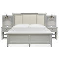  Magnussen Glenbrook B5668-55B Queen Wall Bed with Upholstered HB IMAGE 2