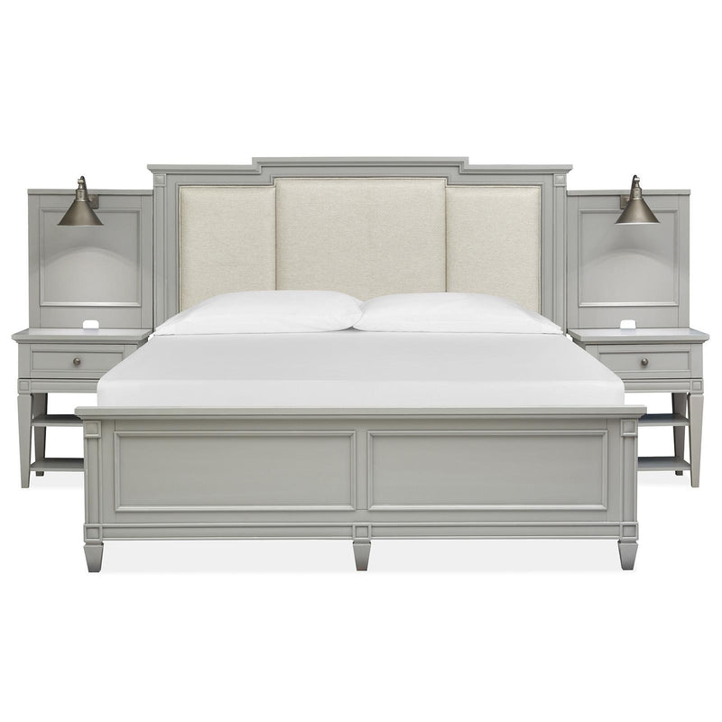 Magnussen Glenbrook B5668-55B Queen Wall Bed with Upholstered HB IMAGE 2