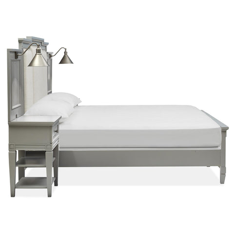  Magnussen Glenbrook B5668-55B Queen Wall Bed with Upholstered HB IMAGE 3