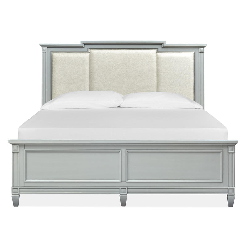 Magnussen Glenbrook B5668-55 Queen Panel Bed with Upholstered Headboard IMAGE 2