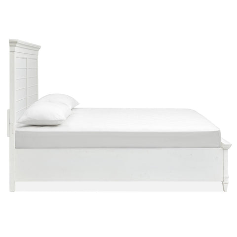  Magnussen Charleston B5611-75WH California King Panel Storage Bed - White IMAGE 4