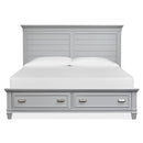 Magnussen Charleston B5611-75GY California King Panel Storage Bed - Grey IMAGE 3