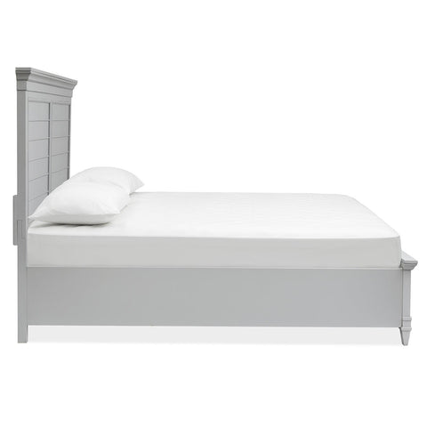  Magnussen Charleston B5611-74GY California King Panel Bed - Grey IMAGE 3