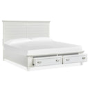 Magnussen Charleston B5611-65WH King Panel Storage Bed - White IMAGE 2