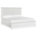 Magnussen Charleston B5611-64WH King Panel Bed - White IMAGE 1