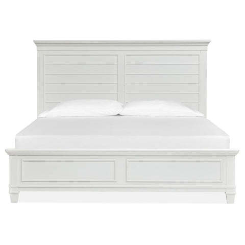  Magnussen Charleston B5611-64WH King Panel Bed - White IMAGE 2