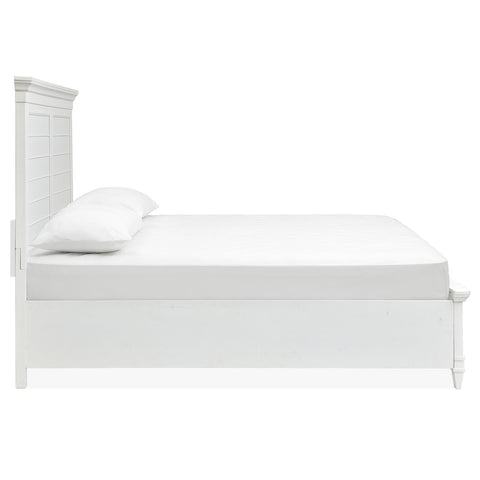 Magnussen Charleston B5611-64WH King Panel Bed - White IMAGE 3