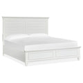  Magnussen Charleston B5611-54WH Queen Panel Bed - White IMAGE 1
