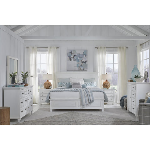  Magnussen Charleston B5611-54WH Queen Panel Bed - White IMAGE 5