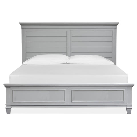  Magnussen Charleston B5611-54GY Queen Panel Bed - Grey IMAGE 2