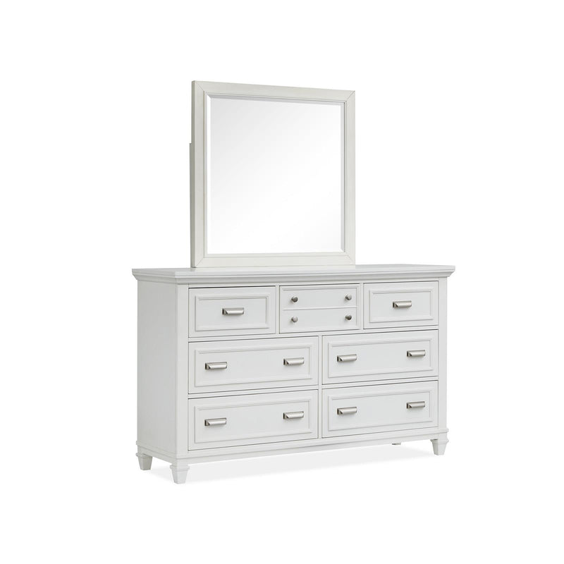 Magnussen Charleston B5611-40WH Landscape Mirror - White IMAGE 1
