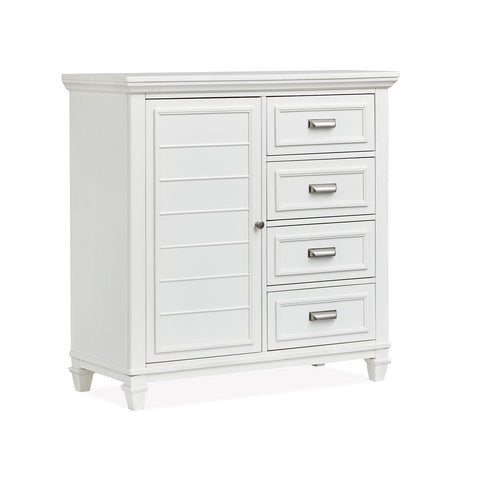  Magnussen Charleston B5611-13WH Door Chest - White IMAGE 1