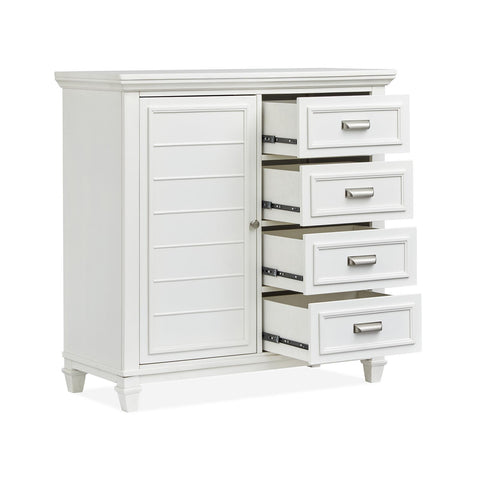  Magnussen Charleston B5611-13WH Door Chest - White IMAGE 2
