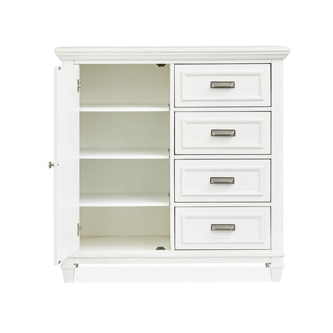  Magnussen Charleston B5611-13WH Door Chest - White IMAGE 4