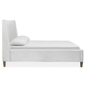  Magnussen Lindon B5570-70W California King White Upholstered Island Bed IMAGE 3